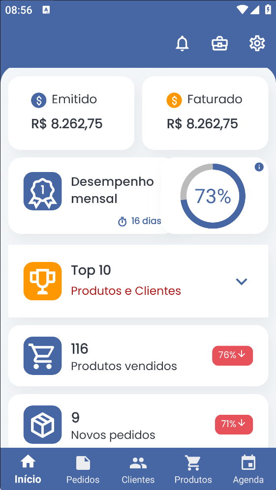 App de For&ccedil;a de Vendas integrado ao HLP
